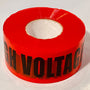 Load image into Gallery viewer, DANGER HIGH VOLTAGE Barricade Tape in Red and Black | Merco Tape® M234