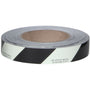 Load image into Gallery viewer, Photoluminescent (Glow in the Dark) Black Striped Safety Tape ~ meets NYC Building code specs | Merco Tape® M50F