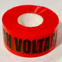 Cargar imagen en el visor de la galería, DANGER HIGH VOLTAGE Barricade Tape in Red and Black | Merco Tape® M234
