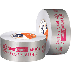 SHURTAPE AF 099 UL 181A-P/B-FX Listed/Printed Aluminum Foil Tape