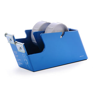 Tape Dispenser for Two Rolls, Heavy, Metal, various Colors, with Razor Edged Blades ~ Made in ITALY | Merco Tape™ MD-R series