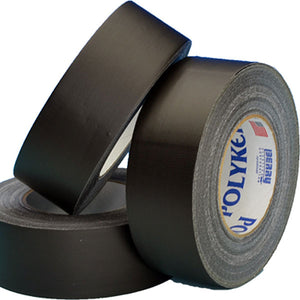 POLYKEN 500 Black Low Gloss AV Cord/Gaffers Tape
